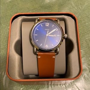 Men’s Leather Band Watch